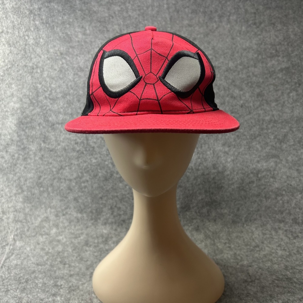 Marvel Spider-Man Baseball Cap Youth Red Black Web Mask Design‎